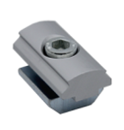 MODULAR SOLUTION D28 TO SQUARE PROFILE CONNECTOR<BR>CREATE D28 RIDGE FOR M8 TEE SLOT